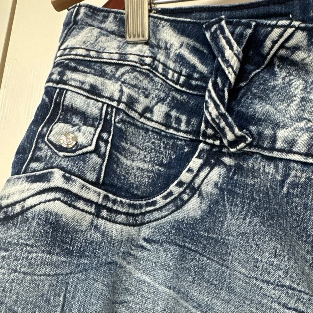 GOGO Women's Washed Blue Distressed Skinny Jeans A53